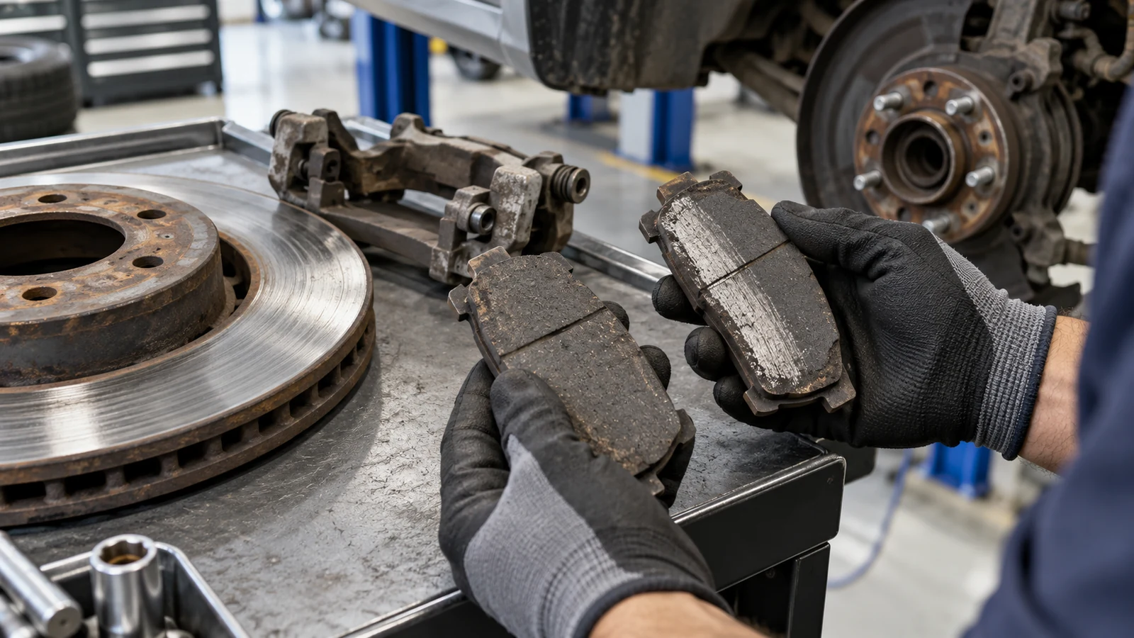 Uneven brake pad wear caused by poor fitment