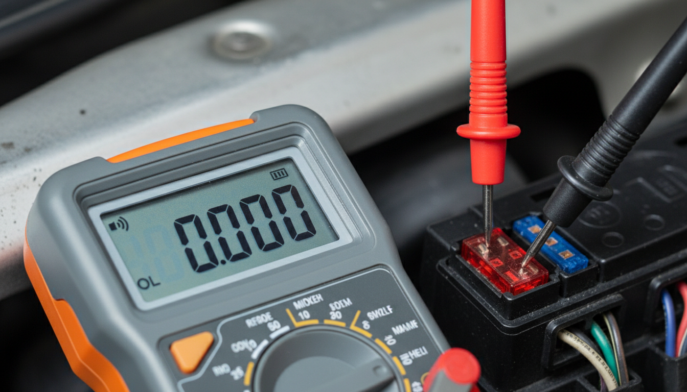Fuse box diagnosis using a factory manual
