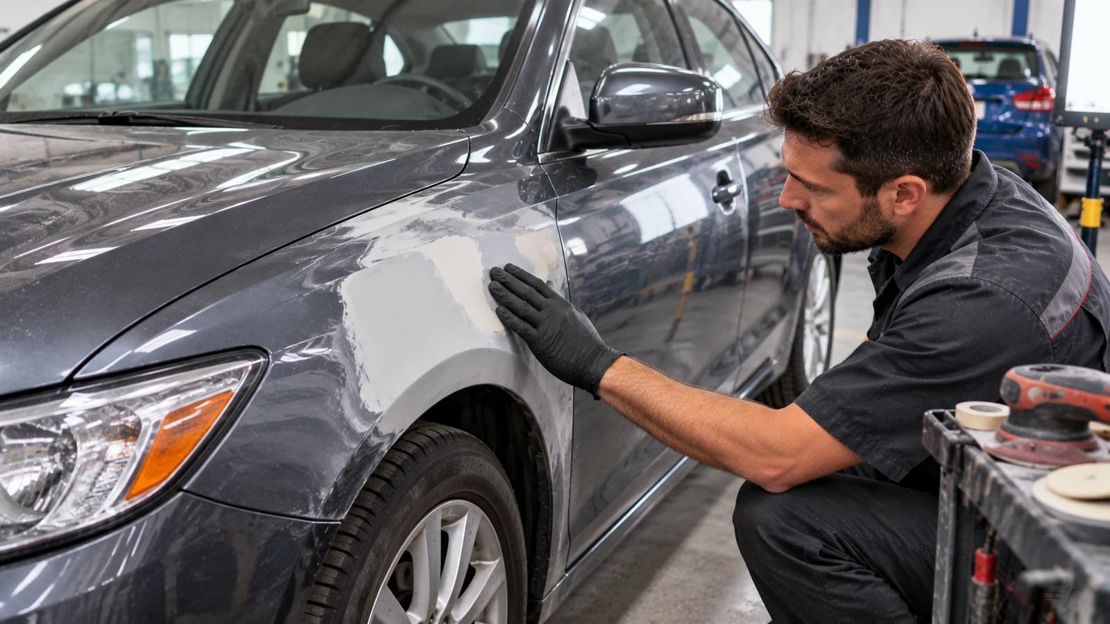 Comparing localized car paint repair with full repaint