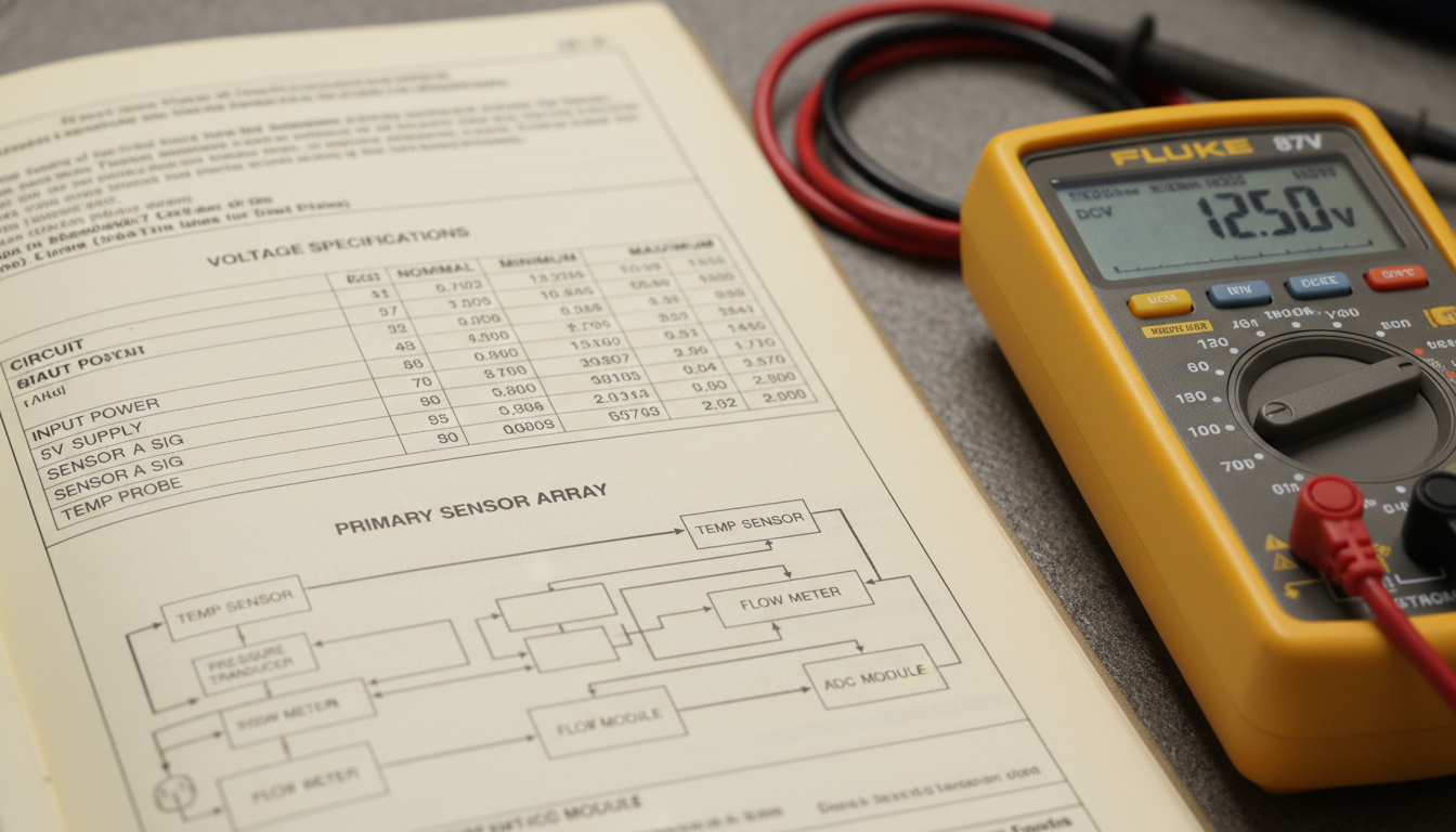 Factory manual sensor specification reference