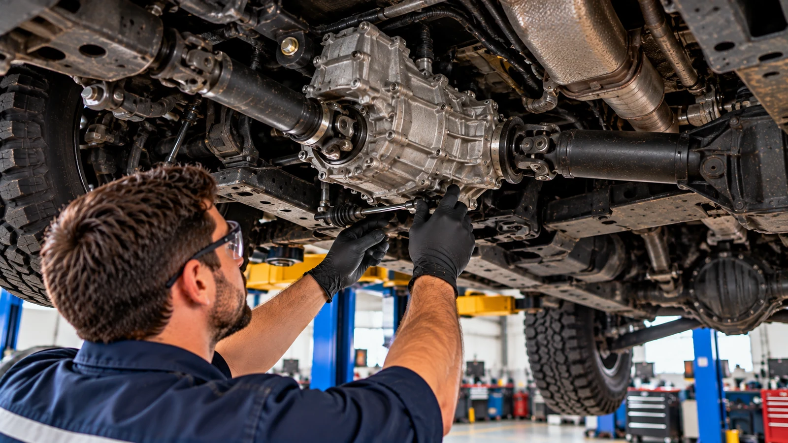 Four Wheel Drive transfer case inspection